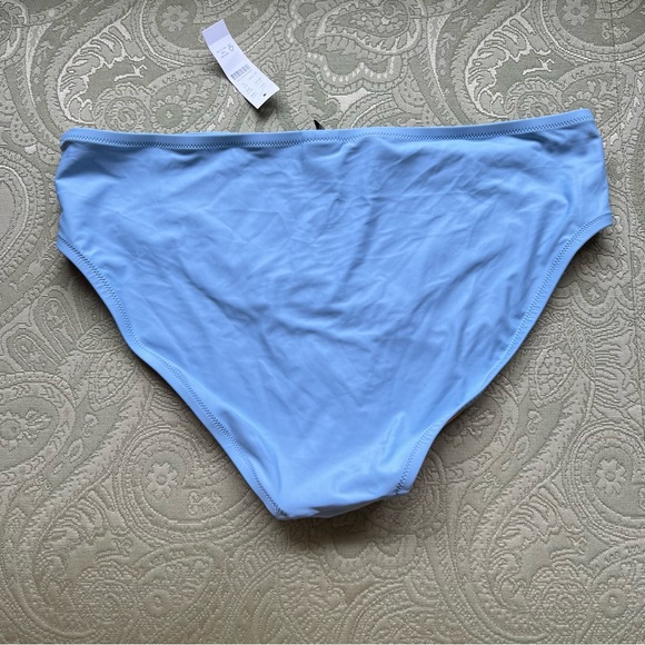 NWT J. Crew Full Coverage Bikini Bottom Size XL Blue Mist - Picture 4 of 7